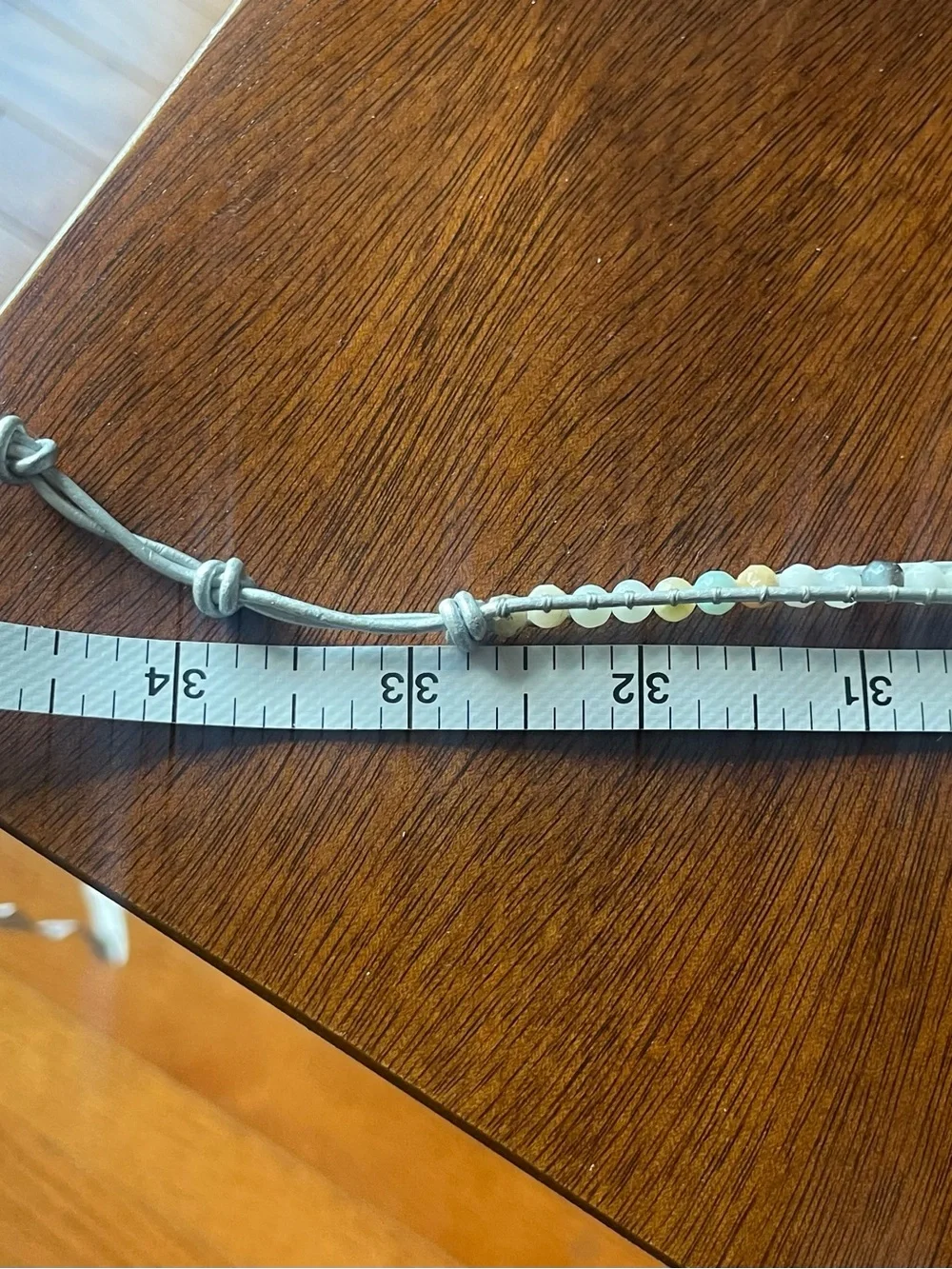 Turquoise Beaded Adjustable Belt Accent Bohemian Western Rustic Earthy